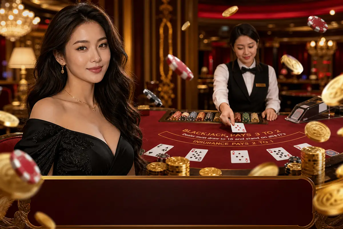 ur777 Casino meja baccarat dealer nyata